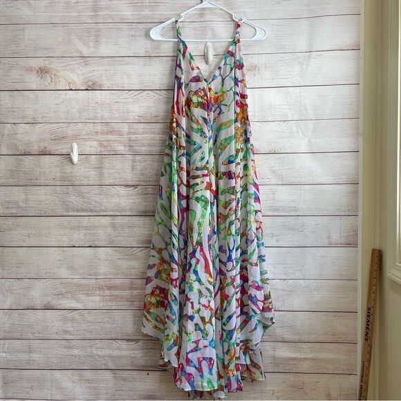 LA MODA VERY FULL WATERCOLOR PRINT MAXI DRESS‎ - Picture 3 of 10